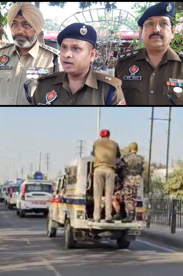 ਪਟਿਆਲਾ 'ਚ ਫਲੈਗ ਮਾਰਚ ਕੱਢਿਆ, ਨੀਮ ਫੌਜੀ ਬਲਾਂ ਦੀ ਕੰਪਨੀ ਤਾਇਨਾਤ 